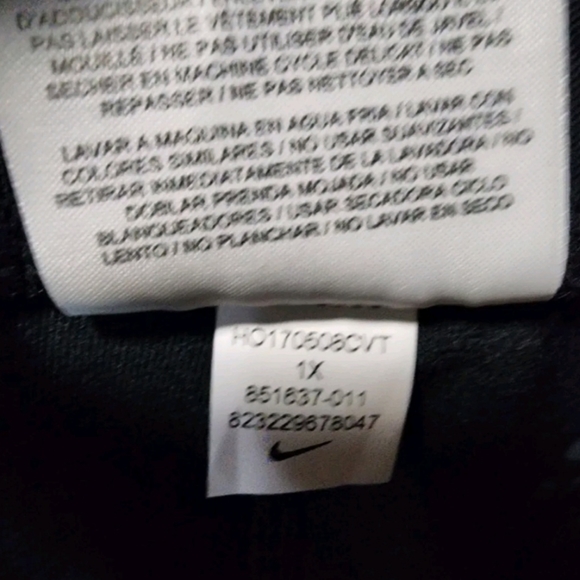 Nike Running Dri Fit Legging Size 1x Black - Picture 2 of 5